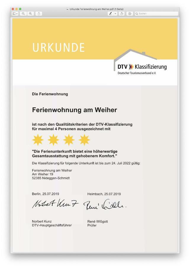 Ferienwohnung Am Weiher Kategorie 1 ニデッケン エクステリア 写真